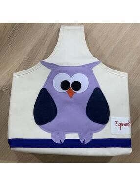 3 Sprouts Purple Owl Storage Caddy Nursery Organizer Diaper